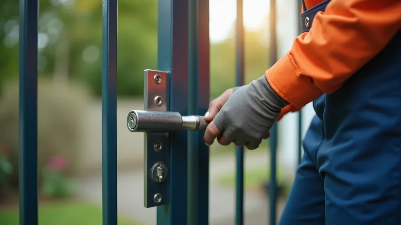 Gate Lock Repair performed by a Don's Locksmith technician